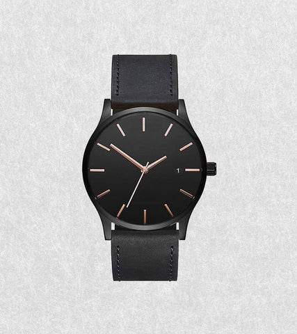 Popular Low-key Men's Wristwatch Minimalist Connotation Leather Watch