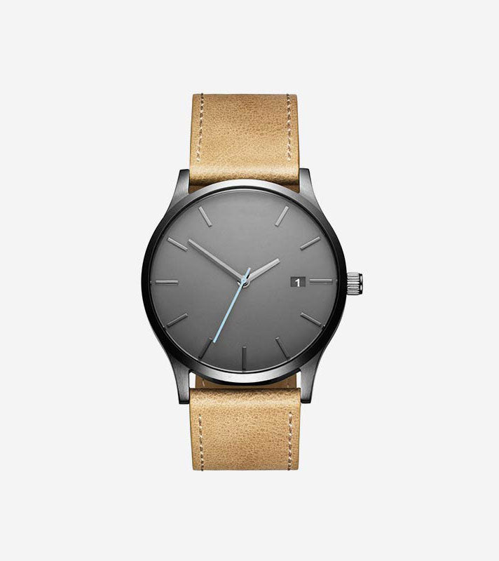 Leather Strap Military Watches Men's Waterproof Sport Wrist Date Wristwatch Gifts